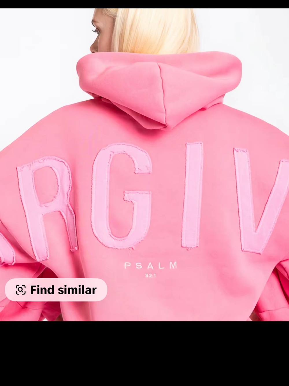 NEWEST “GLO” FORGIVEN Acid washed Pink Oversized Hoodie with Psalm on back